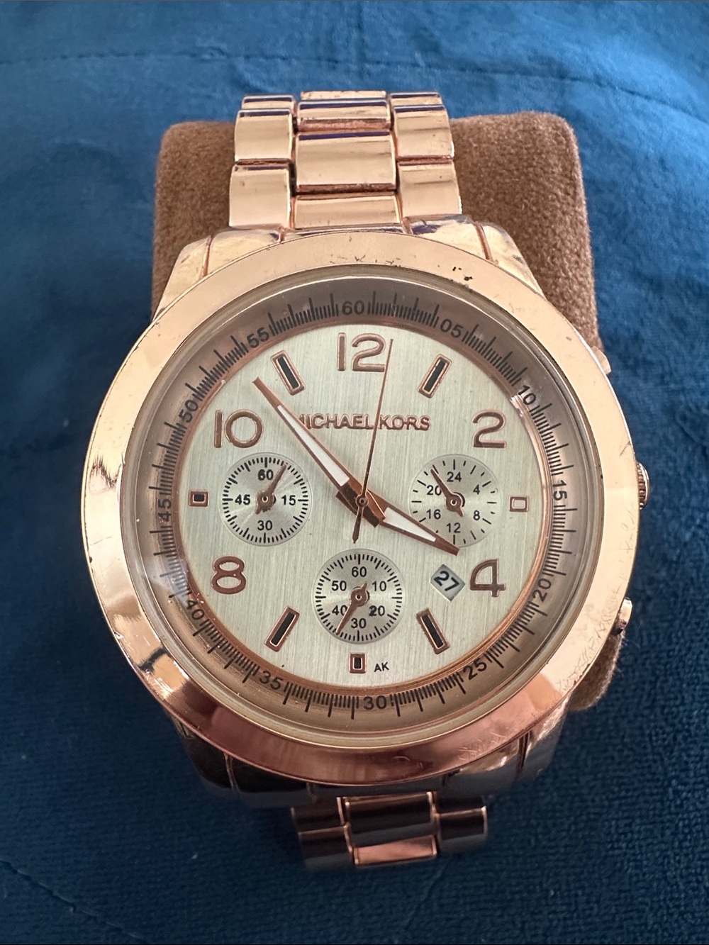 Michael Kors Rose Gold Chronograph Bracelet Watch MK5128